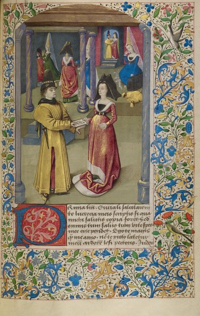 Euryalus Sends His First Letter to Lucretia by Unbekannt Unbekannt